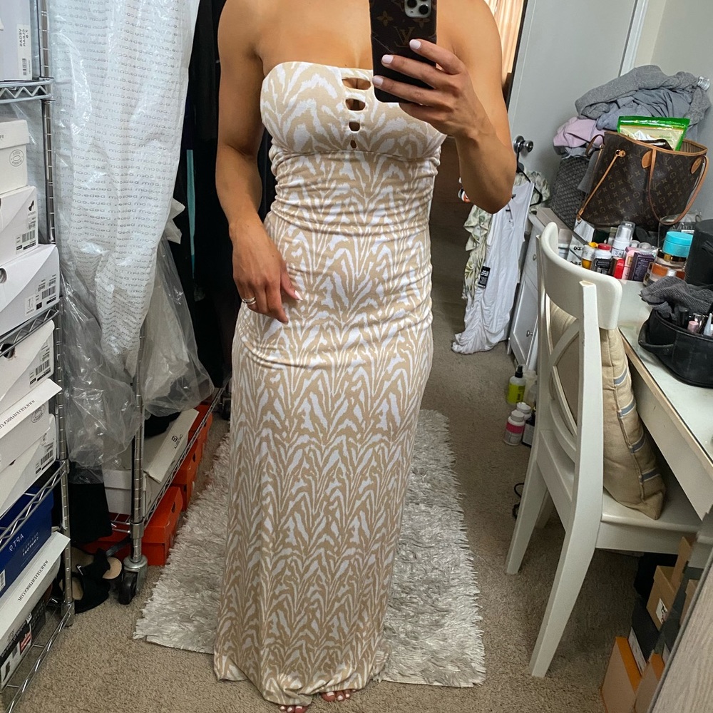 Bebe strapless maxi